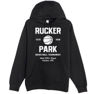 Rucker Park Basketball Tournament Harlem Nyc Streetball Premium Pullover Hoodie