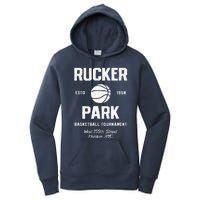 Rucker Park Basketball Tournament Harlem Nyc Streetball Women's Pullover Hoodie