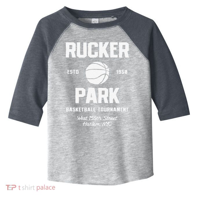 Rucker Park Basketball Tournament Harlem Nyc Streetball Toddler Fine Jersey T-Shirt