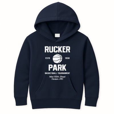 Rucker Park Basketball Tournament Harlem Nyc Streetball Kids Hoodie