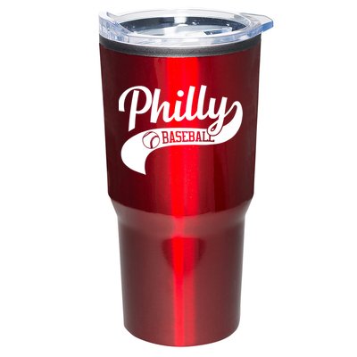 Retro Philadelphia Baseball Vintage Philly Swoosh Tumbler