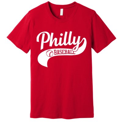Retro Philadelphia Baseball Vintage Philly Swoosh Premium T-Shirt