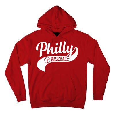 Retro Philadelphia Baseball Vintage Philly Swoosh Tall Hoodie