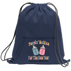 Retro Poppin' Bottles For The New Year Neonatal ICU Nurse Sweatshirt Cinch Pack Bag