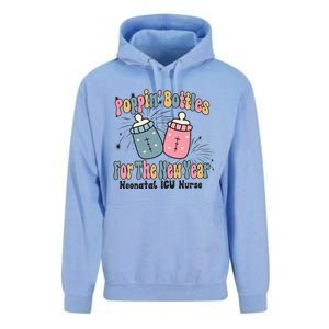 Retro Poppin' Bottles For The New Year Neonatal ICU Nurse Unisex Surf Hoodie