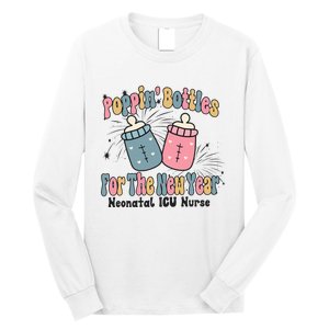 Retro Poppin' Bottles For The New Year Neonatal ICU Nurse Long Sleeve Shirt