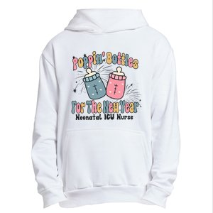 Retro Poppin' Bottles For The New Year Neonatal ICU Nurse Urban Pullover Hoodie