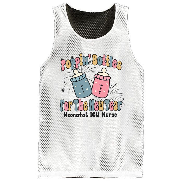 Retro Poppin' Bottles For The New Year Neonatal ICU Nurse Mesh Reversible Basketball Jersey Tank