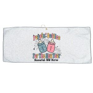 Retro Poppin' Bottles For The New Year Neonatal ICU Nurse Large Microfiber Waffle Golf Towel