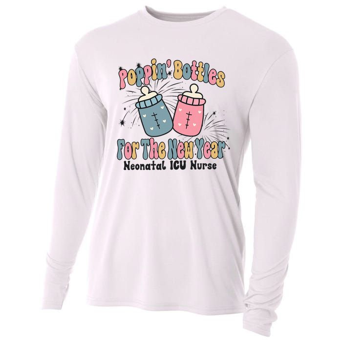 Retro Poppin' Bottles For The New Year Neonatal ICU Nurse Cooling Performance Long Sleeve Crew