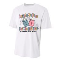 Retro Poppin' Bottles For The New Year Neonatal ICU Nurse Performance Sprint T-Shirt