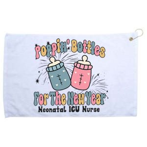 Retro Poppin' Bottles For The New Year Neonatal ICU Nurse Grommeted Golf Towel