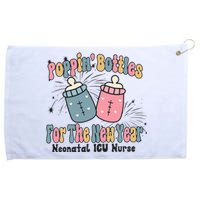 Retro Poppin' Bottles For The New Year Neonatal ICU Nurse Grommeted Golf Towel