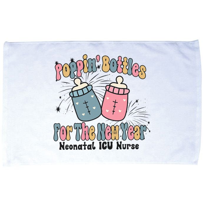 Retro Poppin' Bottles For The New Year Neonatal ICU Nurse Microfiber Hand Towel