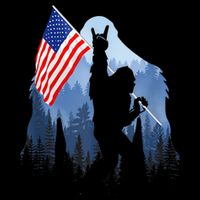 Retro Patriotic Bigfoot Sasquatch With USA Flag 4th Of July Mesh Reversible Basketball Jersey Tank