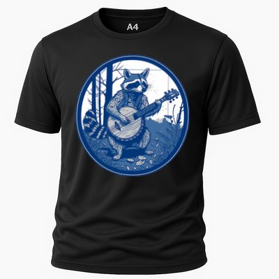 Raccoon Playing Banjo Vintage Cottagecore Funny Bluegrass Performance Shirt