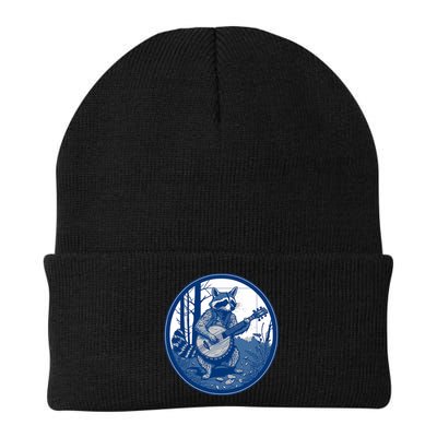 Raccoon Playing Banjo Vintage Cottagecore Funny Bluegrass Beanie