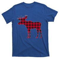 Red Plaid Buffalo Moose Christmas Matching Family Pajama Gift T-Shirt