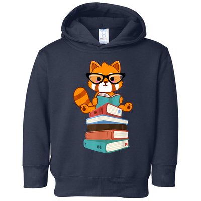 Red Pandas Book Lover Bookworm Cute Red Panda Reader Toddler Hoodie