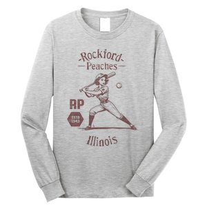 Rockford Peaches Baseball Team Long Sleeve Shirt