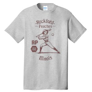 Rockford Peaches Baseball Team Tall T-Shirt