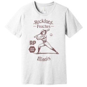 Rockford Peaches Baseball Team Premium T-Shirt