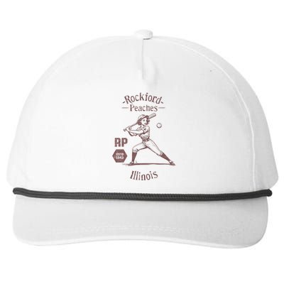 Rockford Peaches Baseball Team Snapback Five-Panel Rope Hat