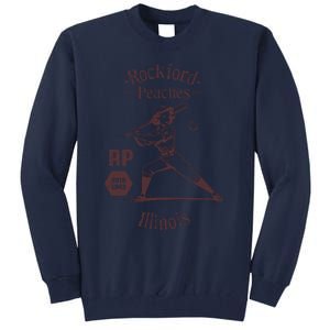 Rockford Peaches Baseball Team Tall Sweatshirt