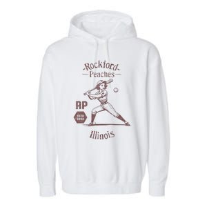 Rockford Peaches Baseball Team Garment-Dyed Fleece Hoodie