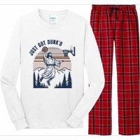 Retro Playing Basketball Funny Christians Long Sleeve Pajama Set