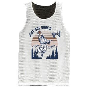 Retro Playing Basketball Funny Christians Mesh Reversible Basketball Jersey Tank