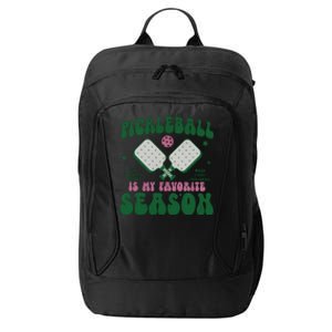 Retro Pickle Ball Is My Favorite Season City Backpack