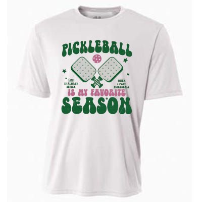 Retro Pickle Ball Is My Favorite Season Cooling Performance Crew T-Shirt