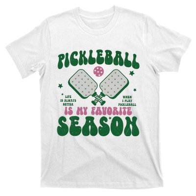 Retro Pickle Ball Is My Favorite Season T-Shirt