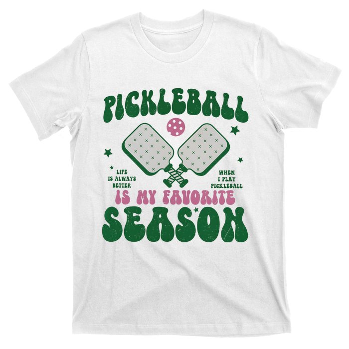 Retro Pickle Ball Is My Favorite Season T-Shirt