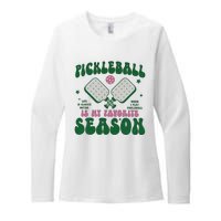 Retro Pickle Ball Is My Favorite Season Womens CVC Long Sleeve Shirt