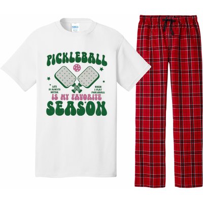 Retro Pickle Ball Is My Favorite Season Pajama Set