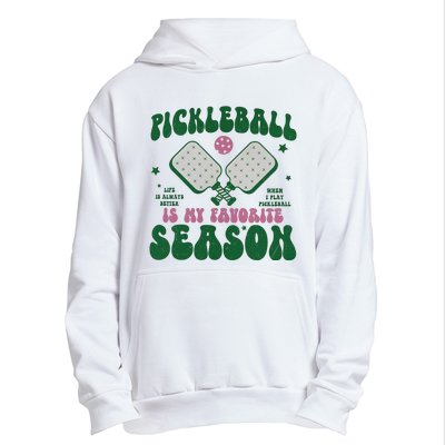 Retro Pickle Ball Is My Favorite Season Urban Pullover Hoodie