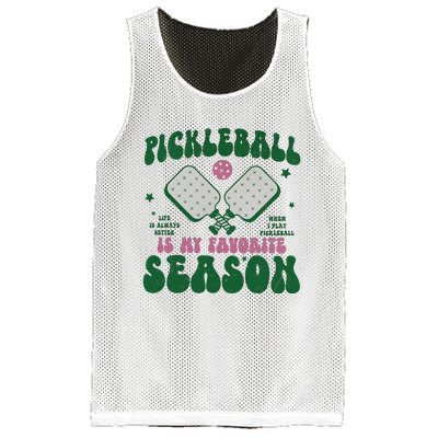 Retro Pickle Ball Is My Favorite Season Mesh Reversible Basketball Jersey Tank