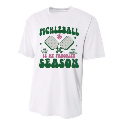 Retro Pickle Ball Is My Favorite Season Performance Sprint T-Shirt