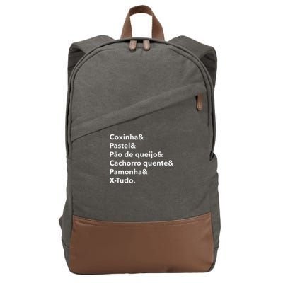 Red Poppy Botanical Poppies Red Poppy Cotton Canvas Backpack