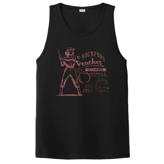 Rockford Peaches Baseball Team 1945 PosiCharge Competitor Tank