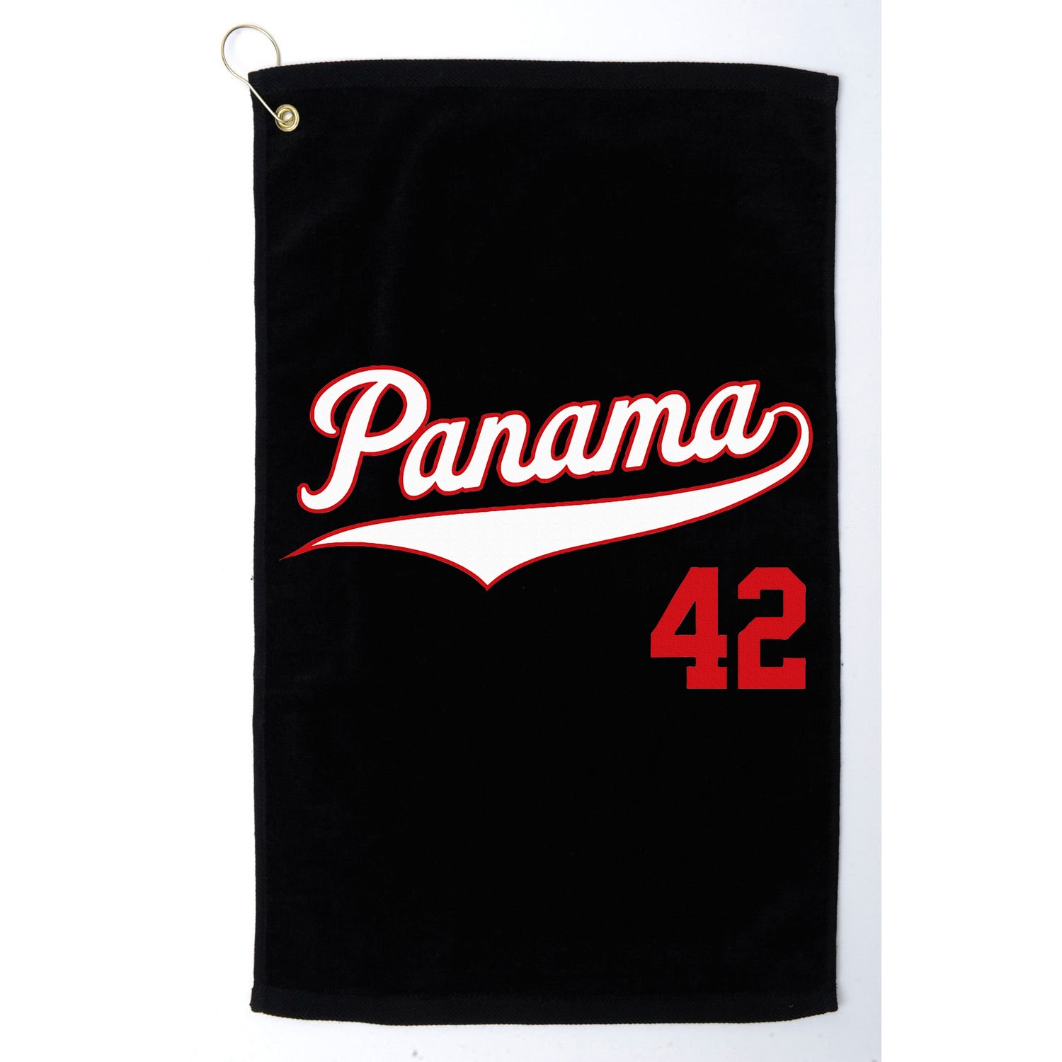 Retro Panama Baseball Soccer Futbol Beisbol 42 Golf Towel