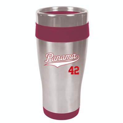 Retro Panama Baseball Soccer Futbol Beisbol 42 16oz Travel Tumbler
