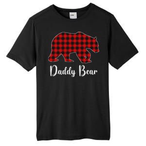 Red Plaid Bear Christmas Pajama Daddy Matching Family Dad Tall Fusion ChromaSoft Performance T-Shirt