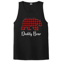 Red Plaid Bear Christmas Pajama Daddy Matching Family Dad PosiCharge Competitor Tank