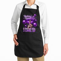 Retro Purple Birthday Queen I Dont Get Older I Level Up Full-Length Apron With Pockets