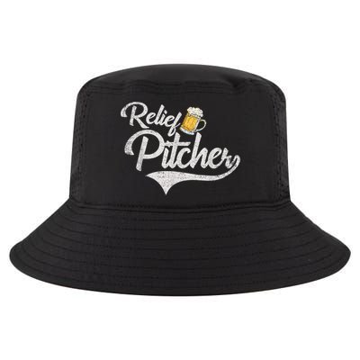Relief Pitcher Beer And Baseball Funny Cool Comfort Performance Bucket Hat