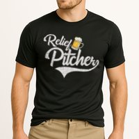 Relief Pitcher Beer And Baseball Funny Cooling Performance Crew T-Shirt