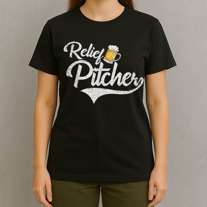 Relief Pitcher Beer And Baseball Funny T-Shirt